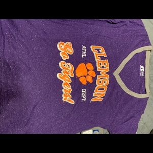 Clemson Tigers v neck T-shirt